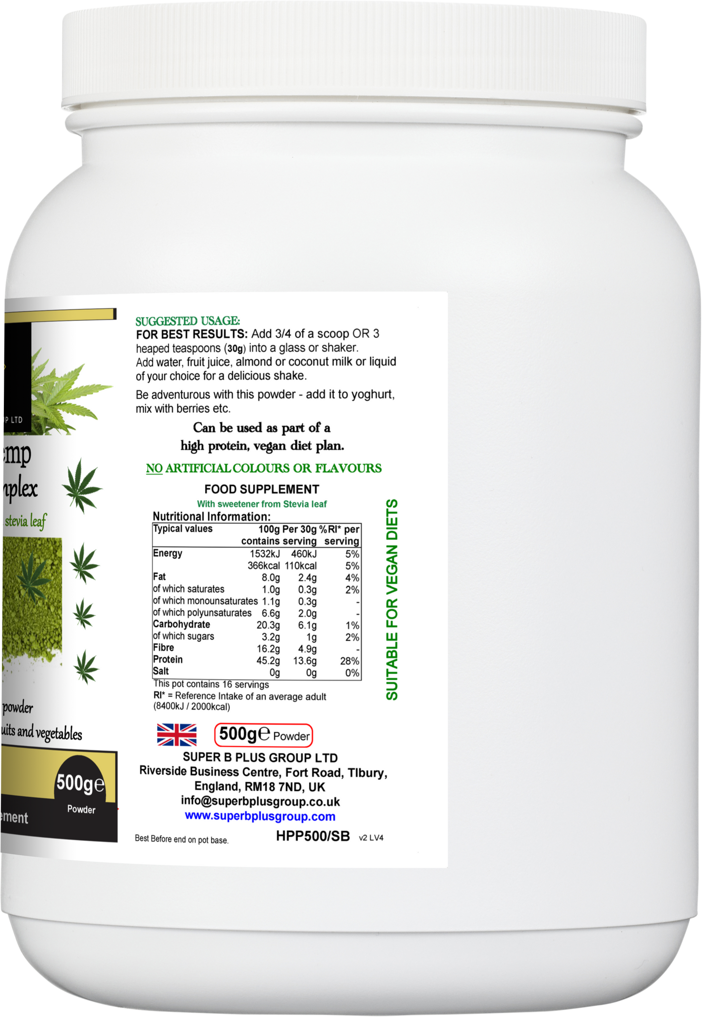 Super Hemp Protein Complex