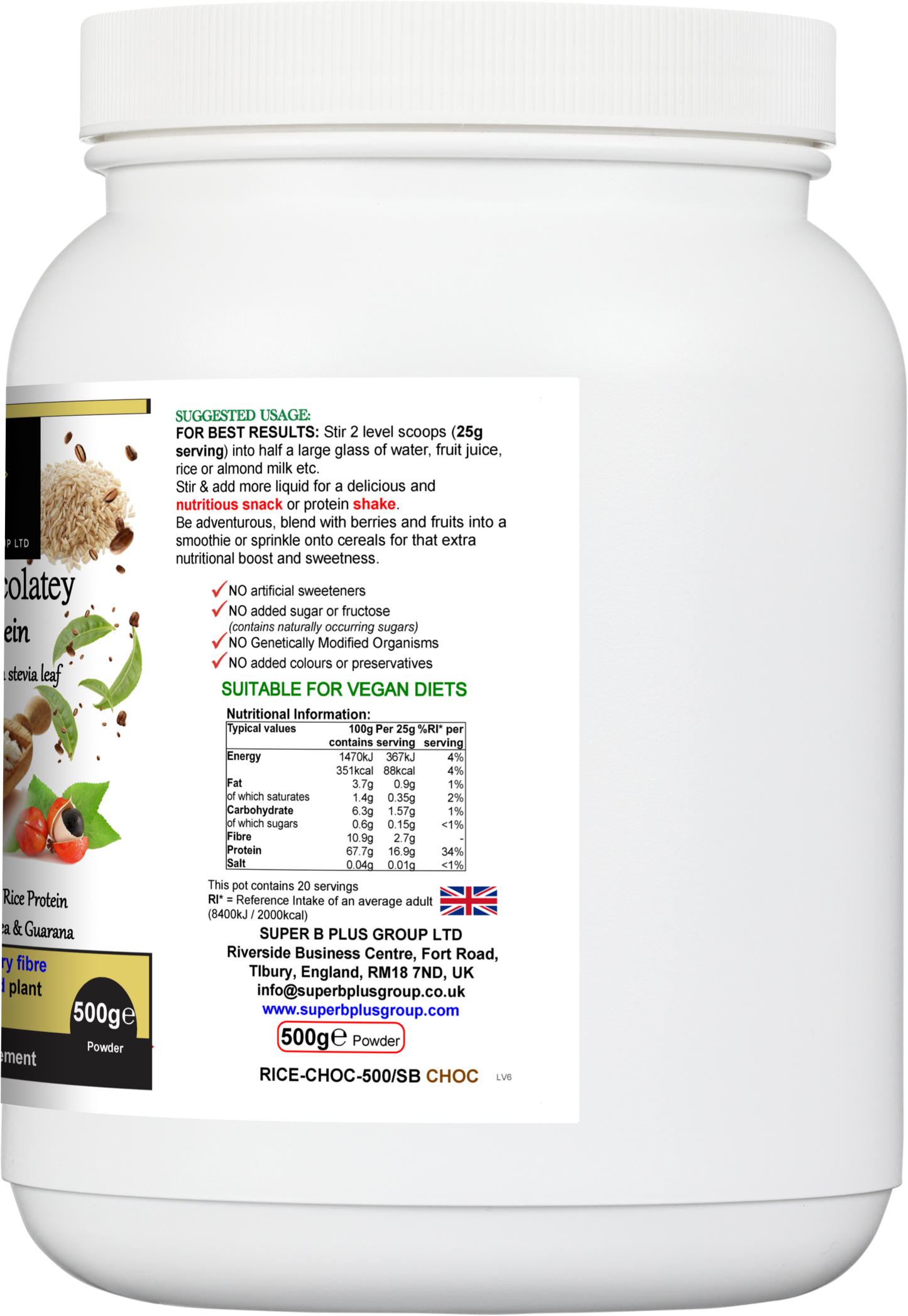 Super Chocolatey Rice Protein